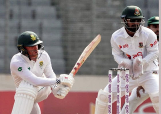 Verreynne ton helps SA take 202 runs lead against Bangladesh