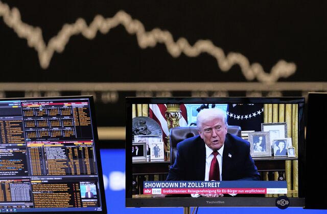 Trump defiant as tariffs send world markets into panic