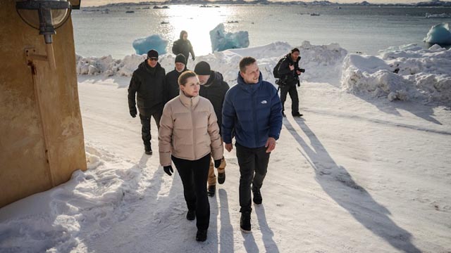Danish PM in 'unity' Greenland visit after US takeover threats