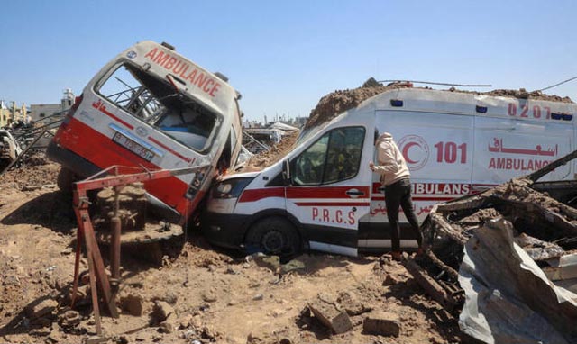 Deadly fire on Gaza ambulances possible Israeli 'war crimes': UN official