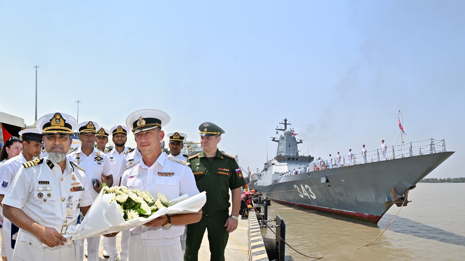 3 Russian Navy warships arrive at Ctg on goodwill visit 