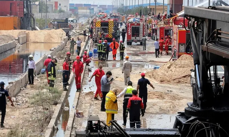 Iran says fire contained after deadly blast at key port