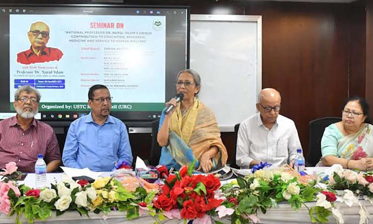 Prof Nurul Islam was legendary physician: Farida 