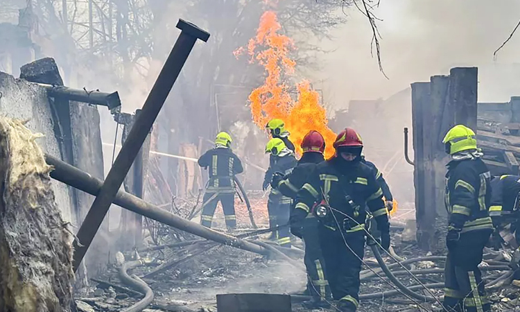 Russian strike kills two, wounds 15 in Ukraine's Odesa: emergency services