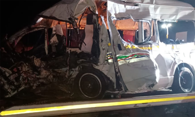 15 killed in head-on road crash in South Africa