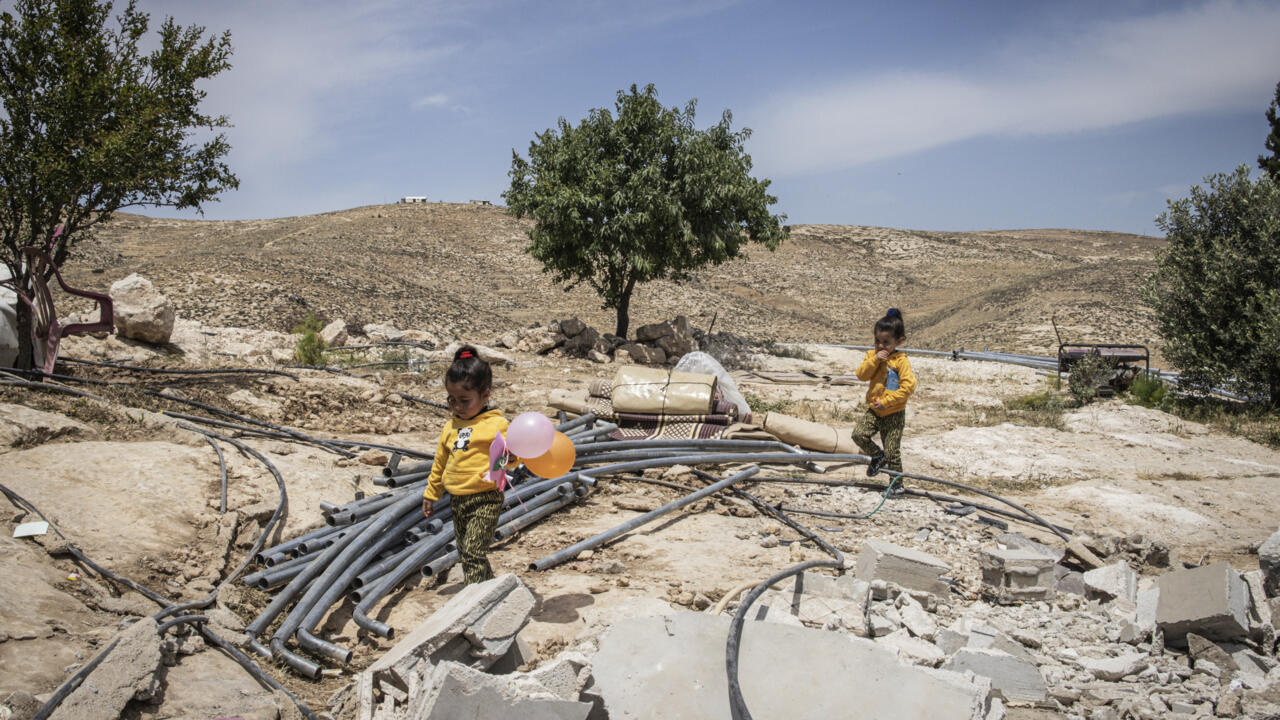 Palestinians in razed West Bank hamlet vow to stay