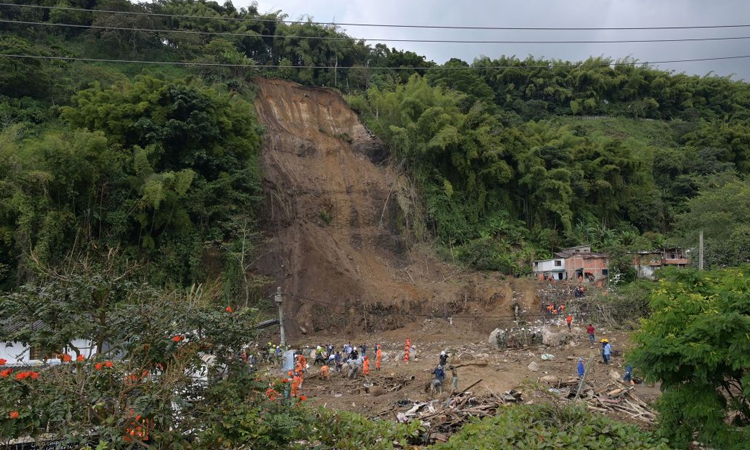 Five dead, two missing in Colombia landslide