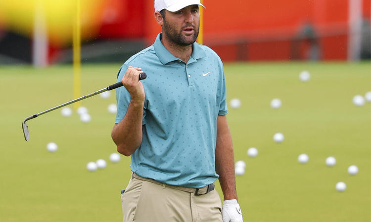 Rain soaks first practice day at PGA Championship
