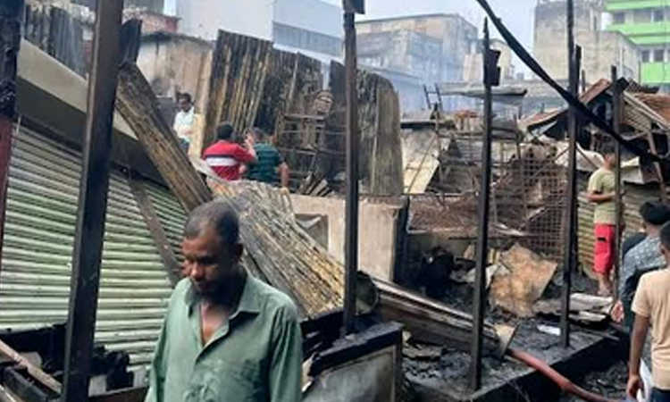 79 shops gutted in devastating fire in Sreenagar 