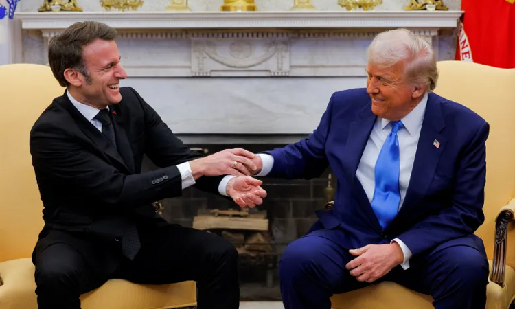 Trump will 'react' to Putin's Ukraine 'cynicism': Macron