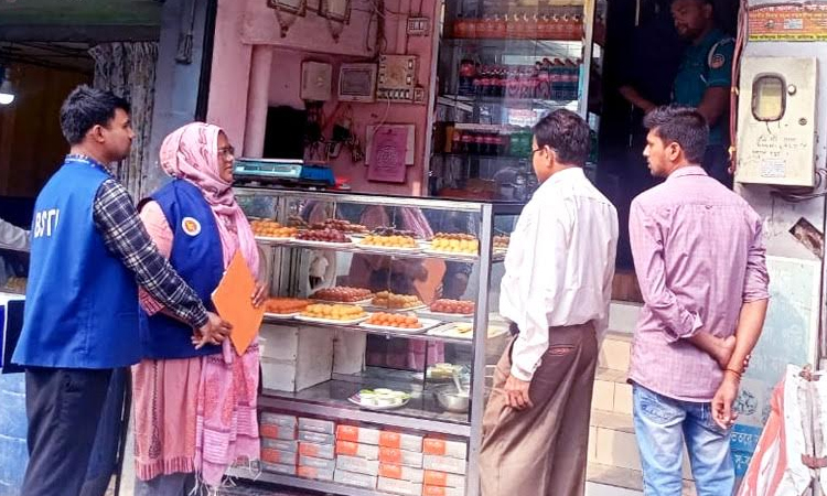 Two sweet shops fined Tk 50,000 in Rangpur city