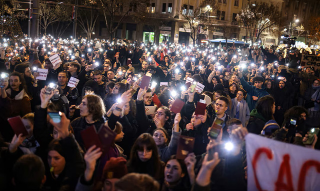 Serbia's Vucic says 'done' with students' demands