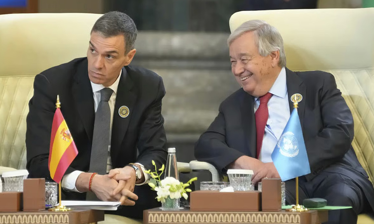 Spain PM calls for pressure on Israel to halt Gaza 'massacre'