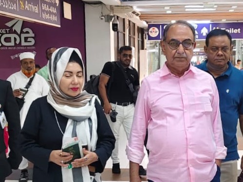 Mirza Abbas leaves for Singapore for treatment