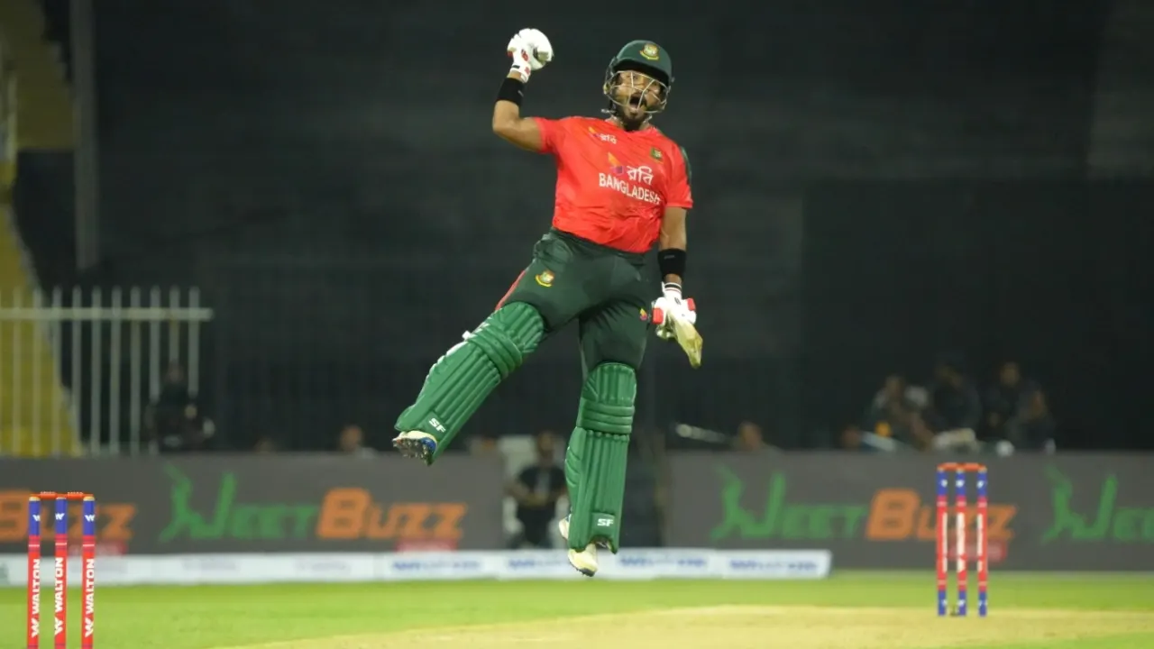 Tanzid hits fifty as Bangladesh post 205-5 in 2nd T20