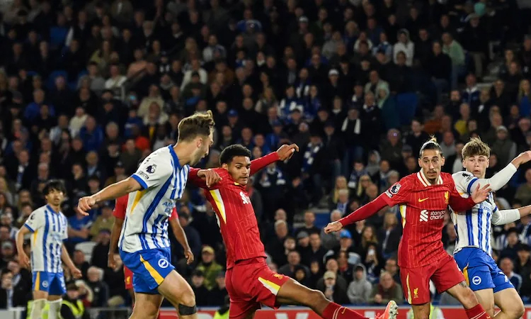 Liverpool rocked by Brighton's late fightback