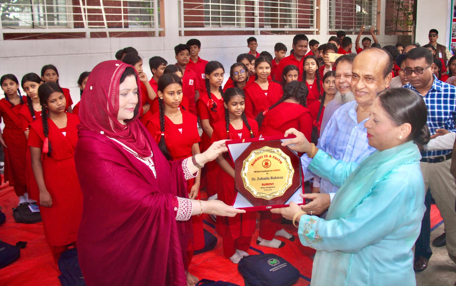 Zubaida Rahman visits voluntary organization ‘Surovi’
