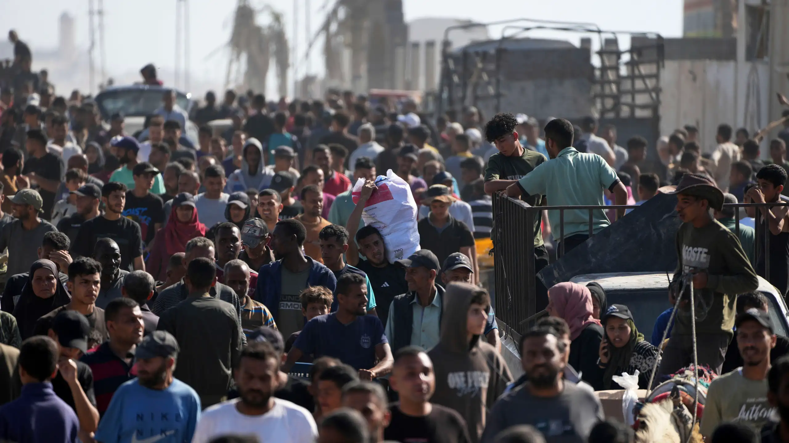 Israeli military says did not open fire on crowds at Gaza aid distribution point