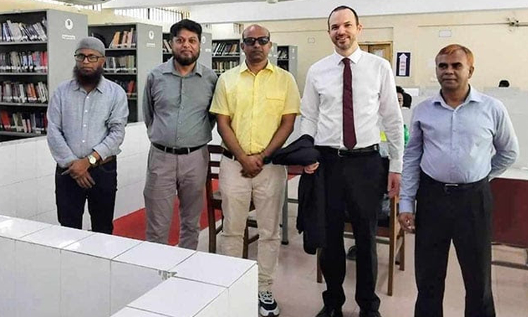 EU delegation visits Hajee Danesh Technology University