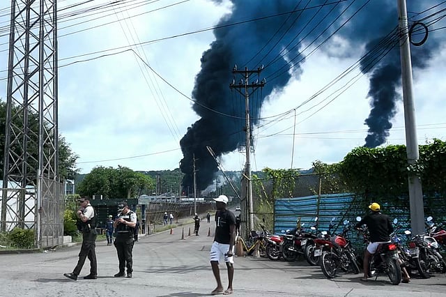 Ecuador declares emergency at fire-hit oil refinery