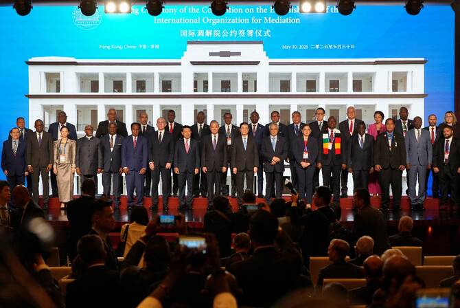 China establishes global mediation body in Hong Kong