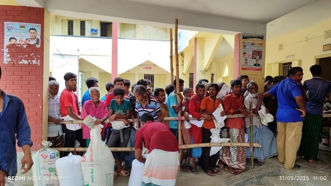 VGF rice distribution underway in Nilphamari before Eid-ul-Azha