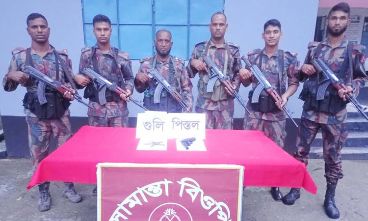 Firearm, bullets seized in Jibannagar border