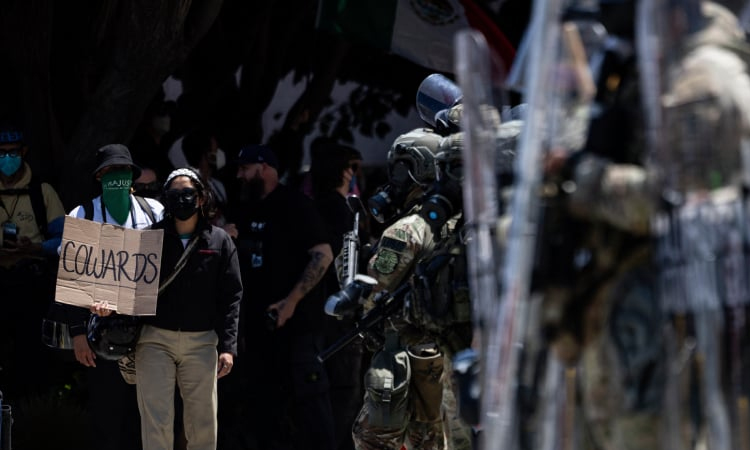 Trump says troops deployed to LA to ensure 'law and order'