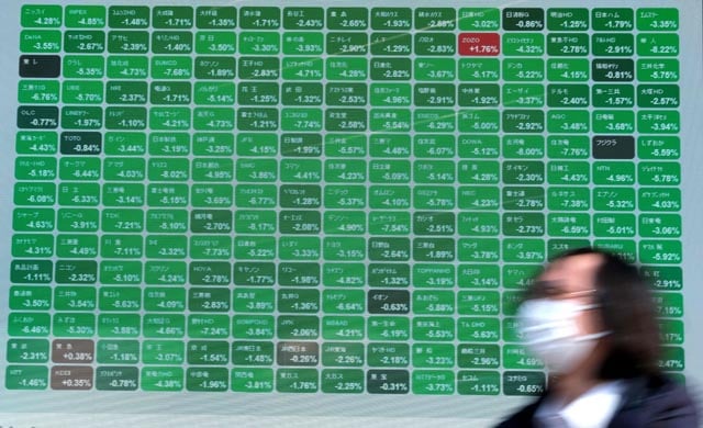 Asian shares stumble after Trump's latest trade threat