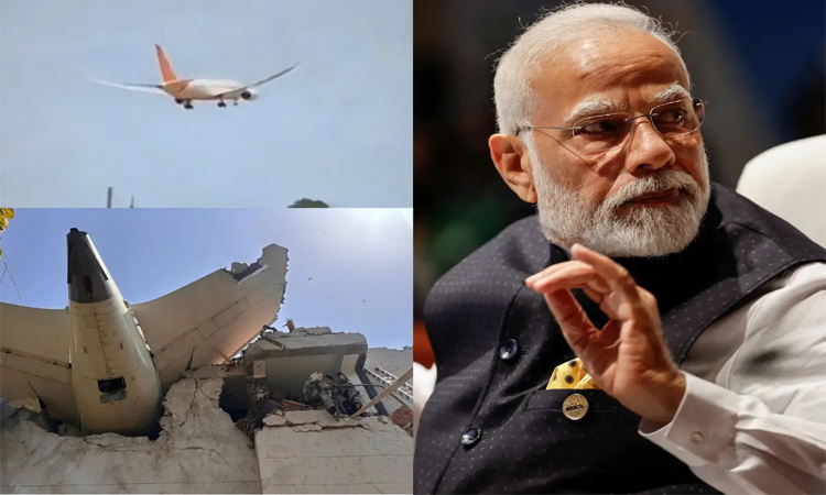 Indian PM Modi arrives at plane crash site in Ahmedabad: TV