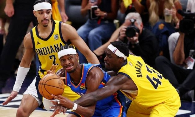 Thunder down Pacers to level NBA Finals at 2-2