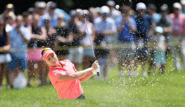 Thompson in six-way tie for LPGA lead in Michigan
