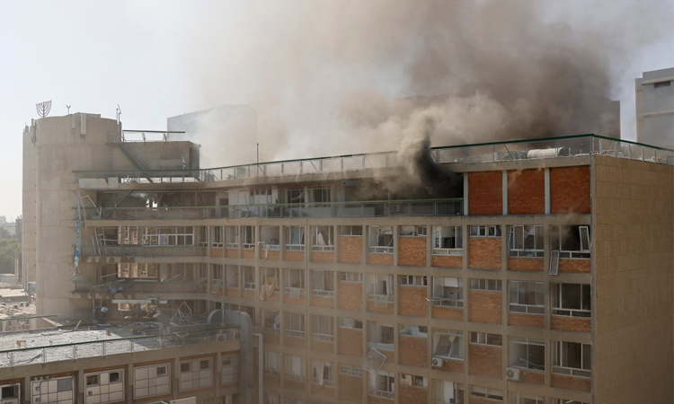 Israeli hospital, Tel Aviv area struck by Iranian missiles: officials