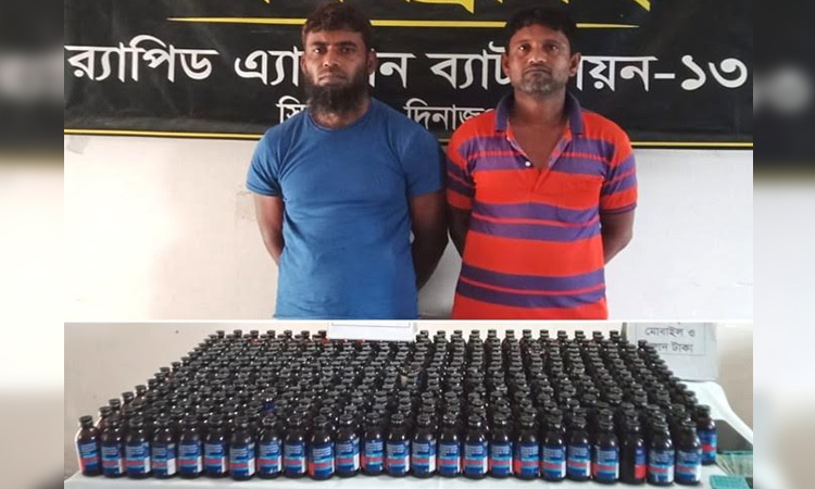 2 held with phensedyl in Dinajpur