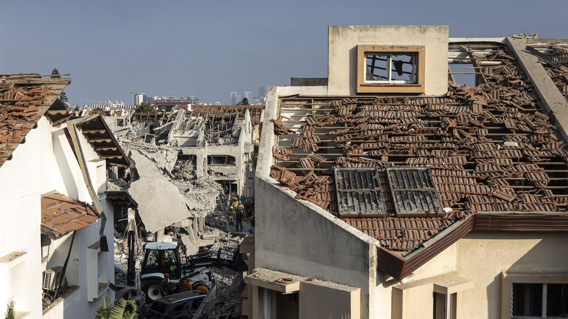 Israeli rescuers says residential building hit by drone