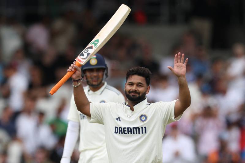 Pant scores India's third hundred in 1st Test before England hit back