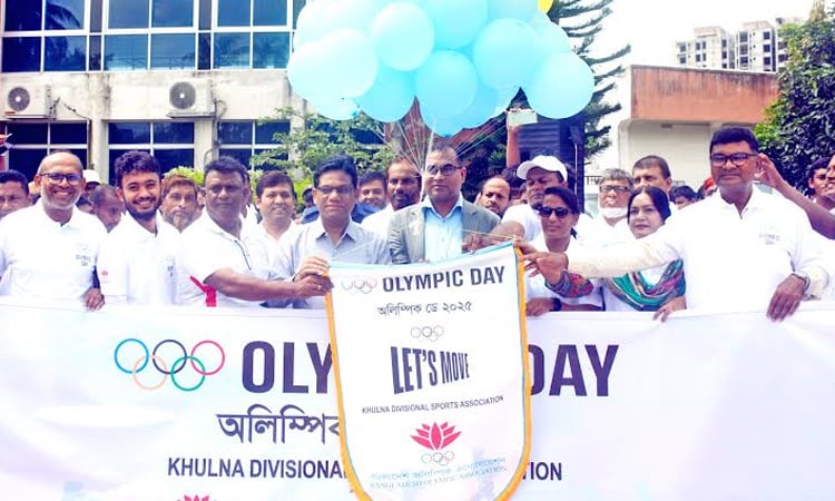 Olympic Day-2025 celebrated in Khulna thru different events