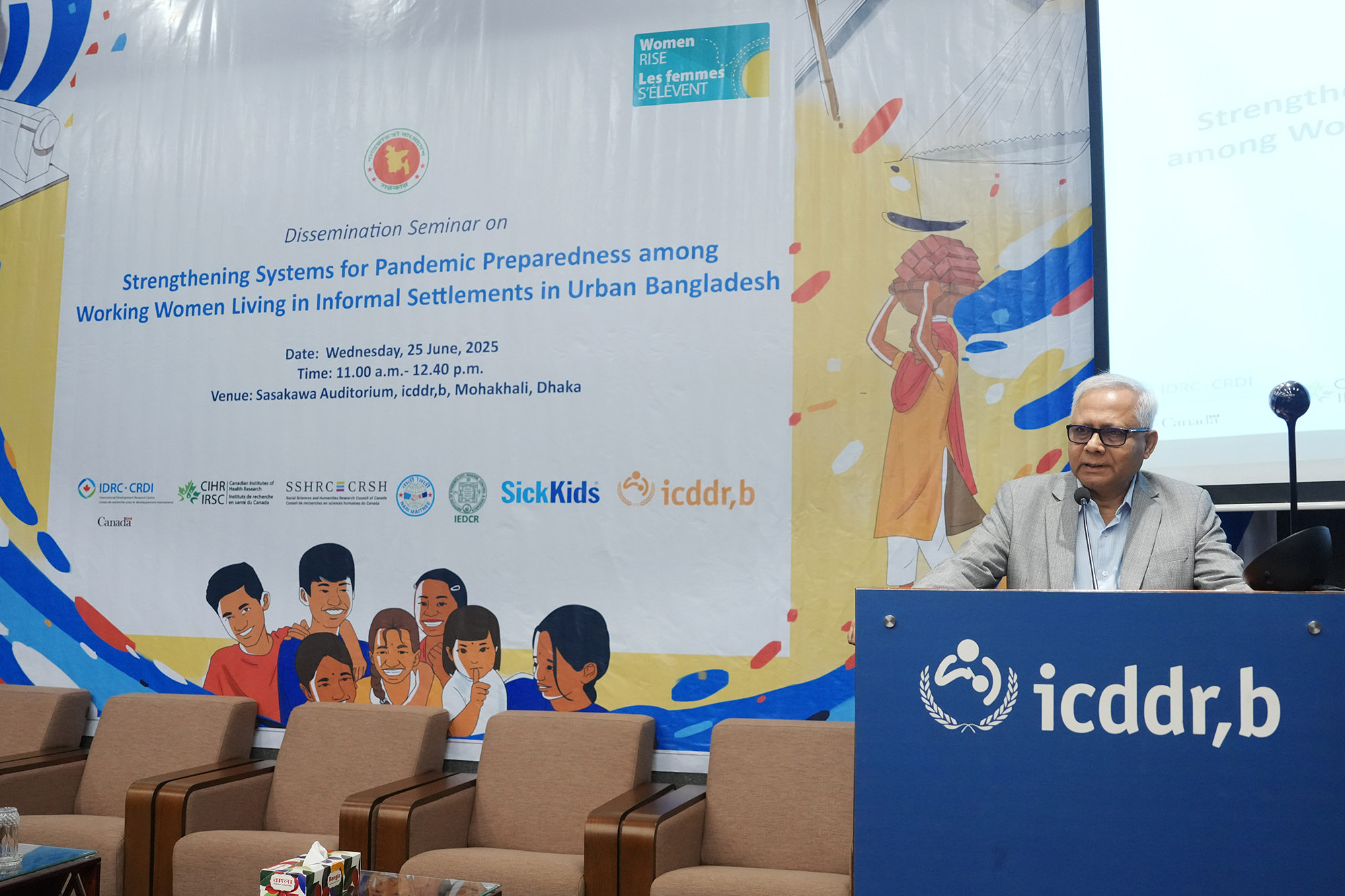 icddr,b holds seminar on pandemic preparedness for urban working women