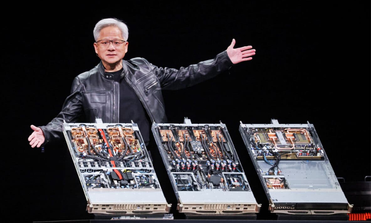 Nvidia hits fresh record while global stocks are mixed