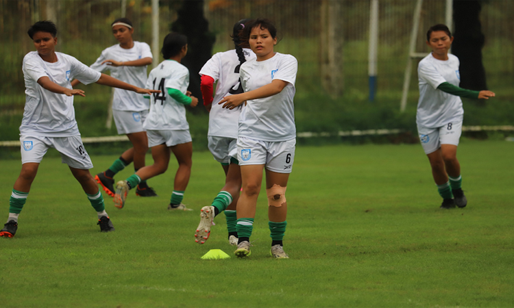 Women's booters continue full-fledge training in Yangon