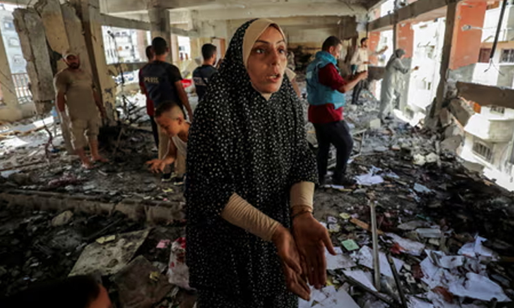 'This is not life': Gazans reel from Israeli strike on school-turned-shelter