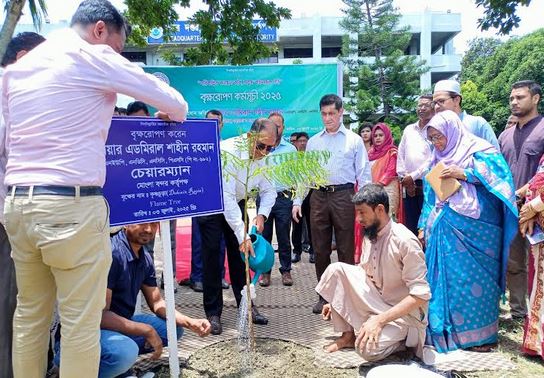 Tree plantation programme begins at Mongla Port