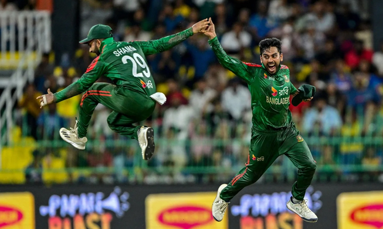 Tanvir spins Bangladesh to 16-run victory in 2nd ODI
