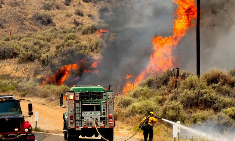 Firefighters make gains on California's largest fire of year