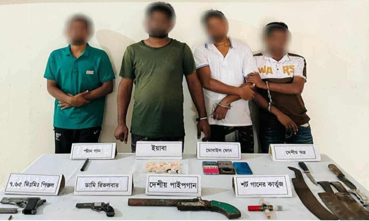 Seven held with arms, ammo in Khulna