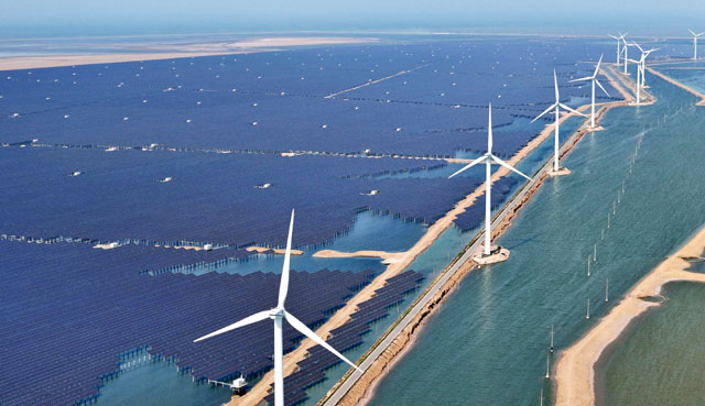 China speeds up renewables building spree: report