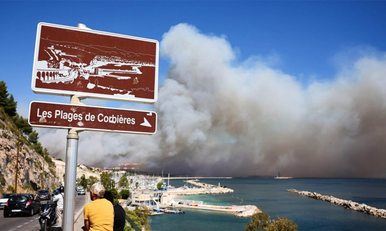 France wildfire shuts down Marseille airport, halts trains