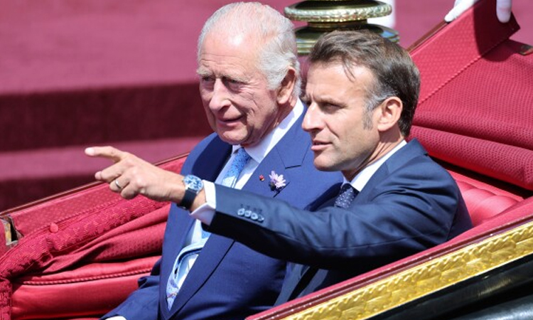 Macron turns to politics on second day of UK state visit