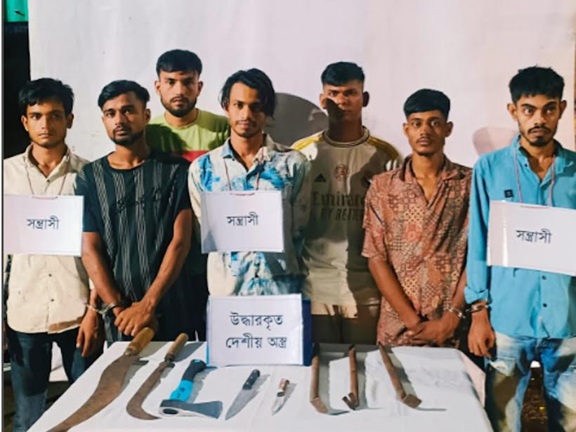 6 juvenile gang members arrested in Chandpur