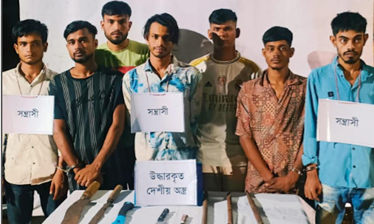 6 juvenile gang members arrested in Chandpur